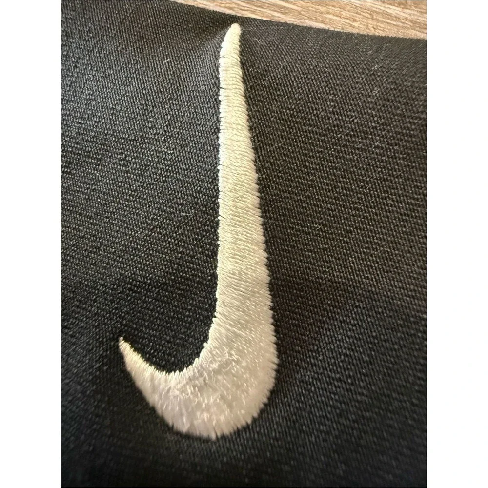 Nike womens small Black Track Joggers with White Swoosh